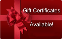Gift certificates available